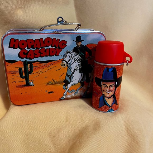 Hopalong Cassidy Lunch Box Set - Picture 1 of 3
